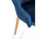 Стул HALMAR TOLEDO 2 Monolith 77 синий/дуб медовый